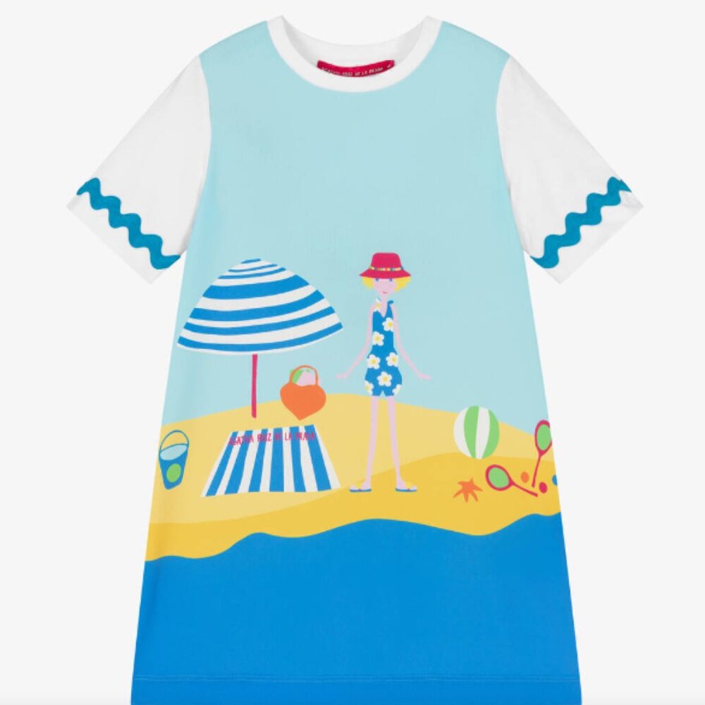 Agatha Ruiz de la Prada blue a line dress NWT